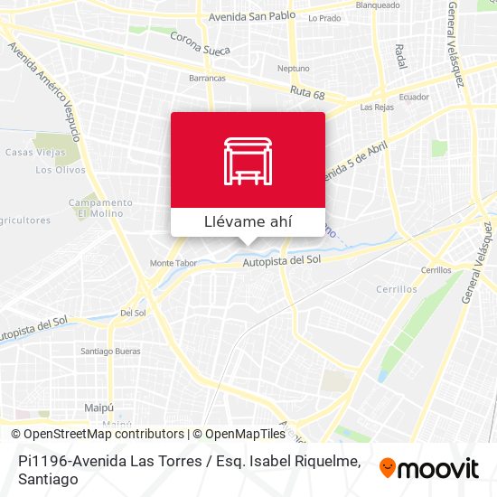 Mapa de Pi1196-Avenida Las Torres / Esq. Isabel Riquelme