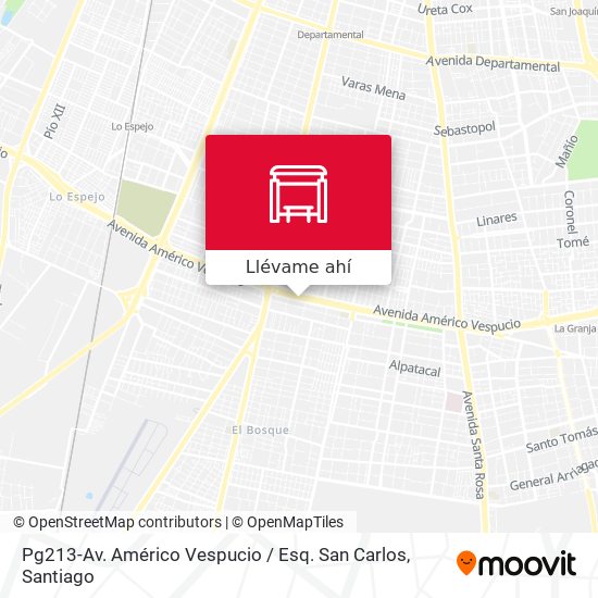 Mapa de Pg213-Av. Américo Vespucio / Esq. San Carlos