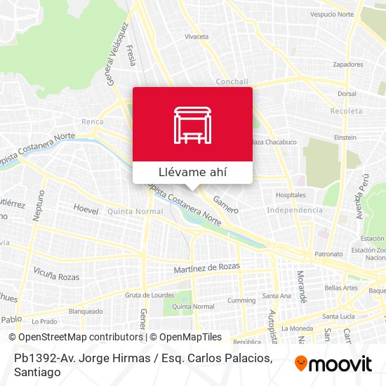 Mapa de Pb1392-Av. Jorge Hirmas / Esq. Carlos Palacios