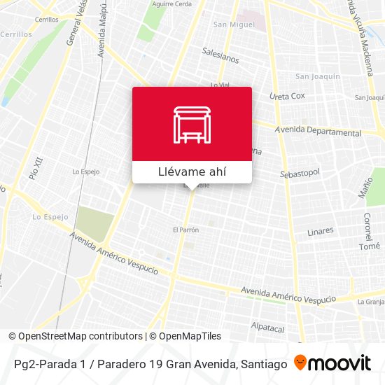 Mapa de Pg2-Parada 1 / Paradero 19 Gran Avenida