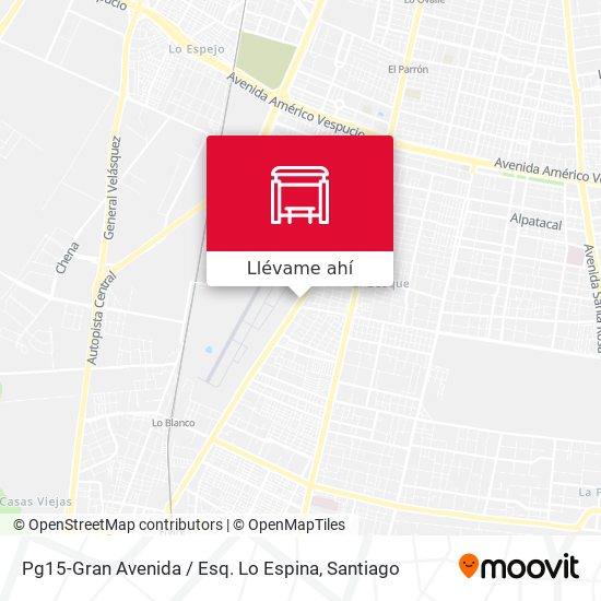 Mapa de Pg15-Gran Avenida / Esq. Lo Espina