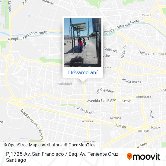 Mapa de Pj1725-Av. San Francisco / Esq. Av. Teniente Cruz