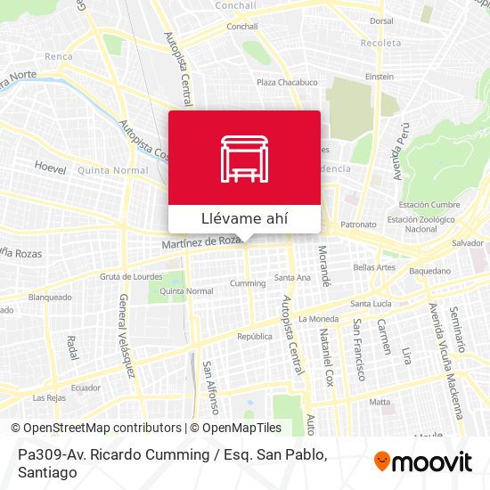 Mapa de Pa309-Av. Ricardo Cumming / Esq. San Pablo