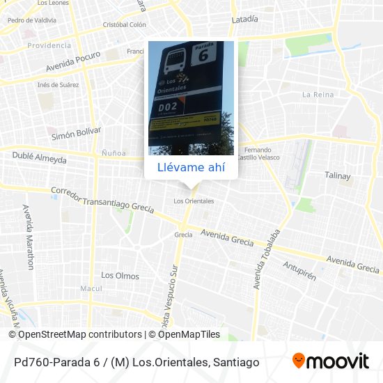 Mapa de Pd760-Parada 6 / (M) Los.Orientales