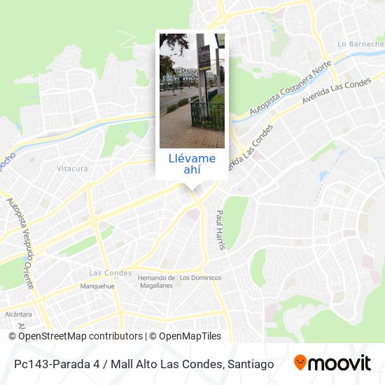 Mapa de Pc143-Parada 4 / Mall Alto Las Condes