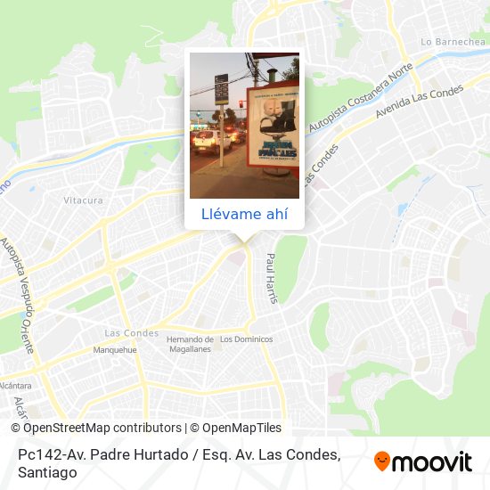 Mapa de Pc142-Av. Padre Hurtado / Esq. Av. Las Condes