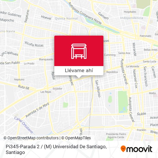 Mapa de Pi345-Parada 2 / (M) Universidad De Santiago