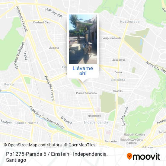 Mapa de Pb1275-Parada 6 / Einstein - Independencia