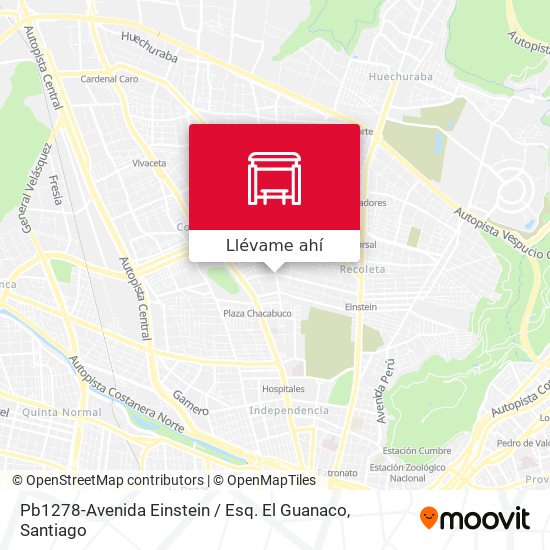 Mapa de Pb1278-Avenida Einstein / Esq. El Guanaco