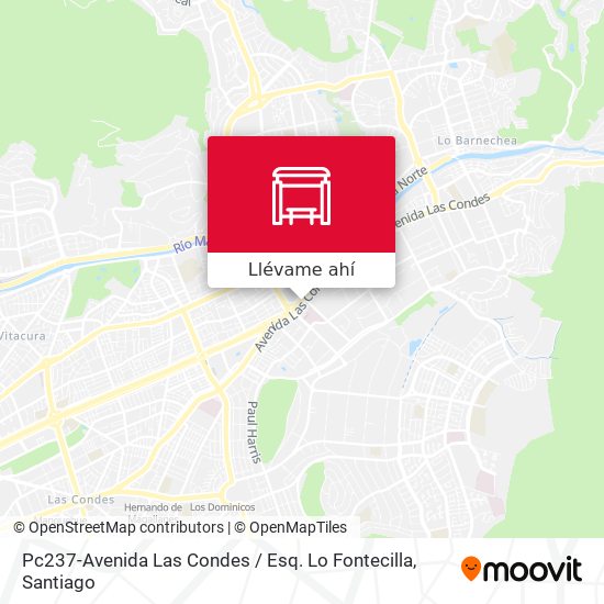 Mapa de Pc237-Avenida Las Condes / Esq. Lo Fontecilla