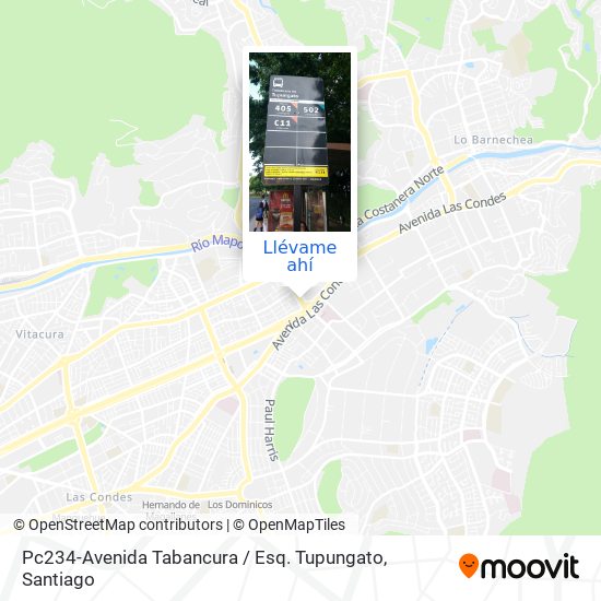 Mapa de Pc234-Avenida Tabancura / Esq. Tupungato