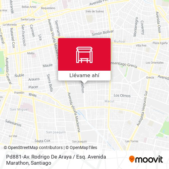 Mapa de Pd881-Av. Rodrigo De Araya / Esq. Avenida Marathon