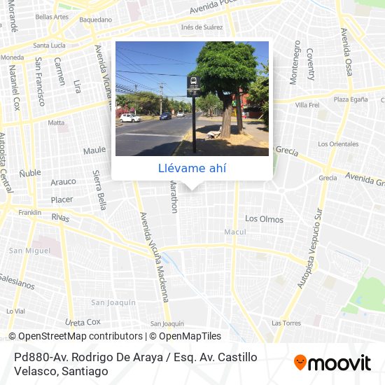 Mapa de Pd880-Av. Rodrigo De Araya / Esq. Av. Castillo Velasco