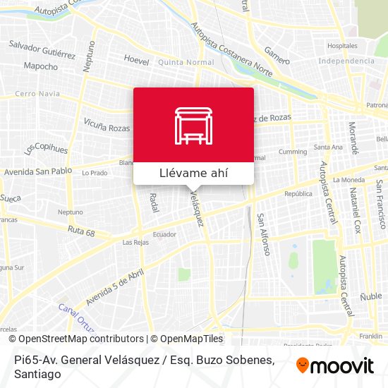 Mapa de Pi65-Av. General Velásquez / Esq. Buzo Sobenes