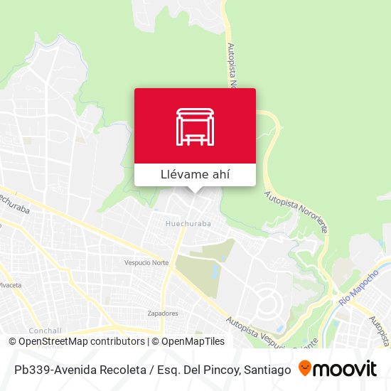 Mapa de Pb339-Avenida Recoleta / Esq. Del Pincoy