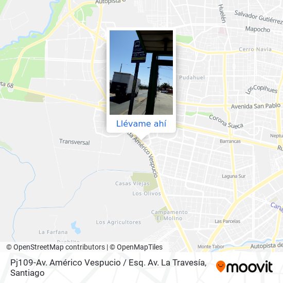 Mapa de Pj109-Av. Américo Vespucio / Esq. Av. La Travesía