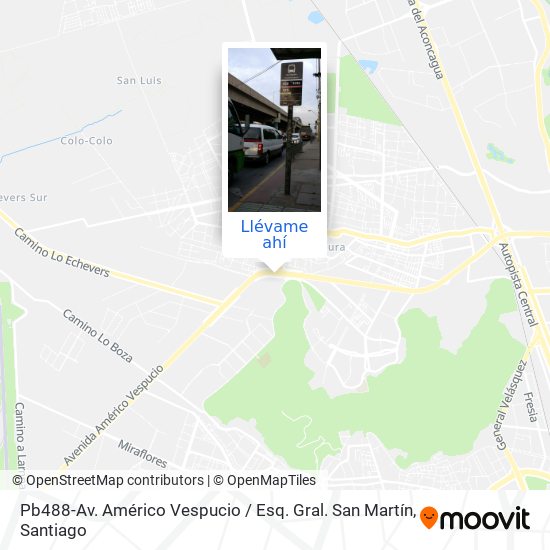 Mapa de Pb488-Av. Américo Vespucio / Esq. Gral. San Martín
