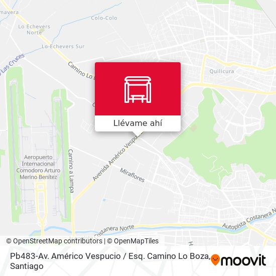 Mapa de Pb483-Av. Américo Vespucio / Esq. Camino Lo Boza