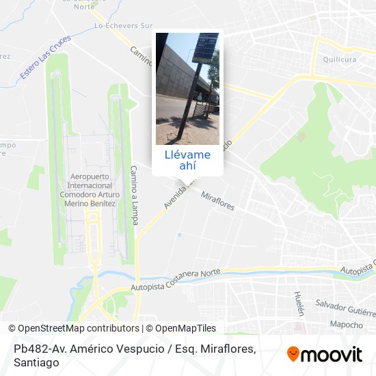Mapa de Pb482-Av. Américo Vespucio / Esq. Miraflores