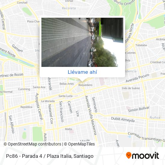 Mapa de Pc86 - Parada 4 / Plaza Italia