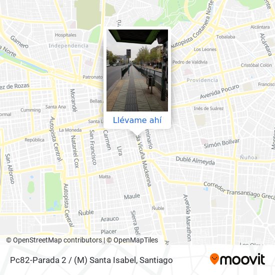 Mapa de Pc82-Parada 2 / (M) Santa Isabel
