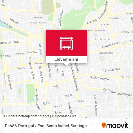 Mapa de Pa686-Portugal / Esq. Santa Isabel