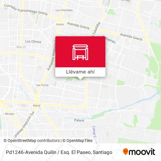 Mapa de Pd1246-Avenida Quilín / Esq. El Paseo