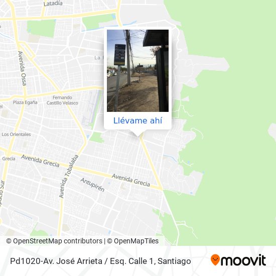 Mapa de Pd1020-Av. José Arrieta / Esq. Calle 1
