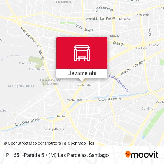 Mapa de Pi1651-Parada 5 / (M) Las Parcelas