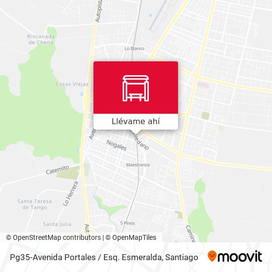 Mapa de Pg35-Avenida Portales / Esq. Esmeralda