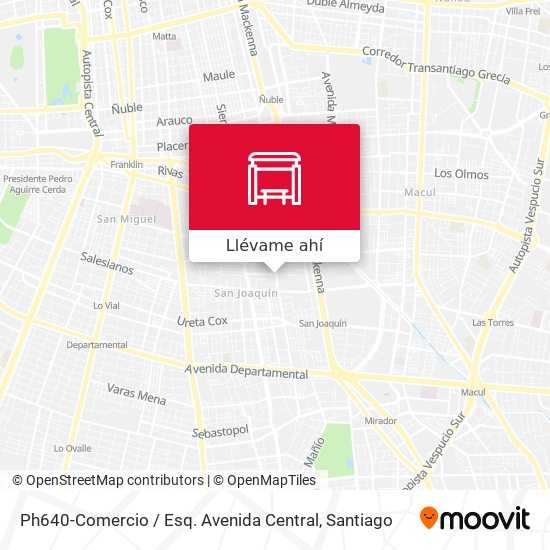 Mapa de Ph640-Comercio / Esq. Avenida Central