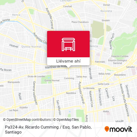 Mapa de Pa324-Av. Ricardo Cumming / Esq. San Pablo