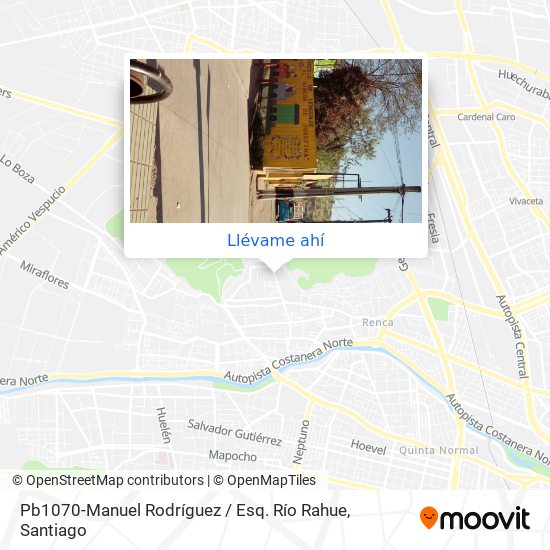 Mapa de Pb1070-Manuel Rodríguez / Esq. Río Rahue