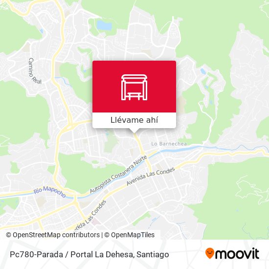Mapa de Pc780-Parada / Portal La Dehesa