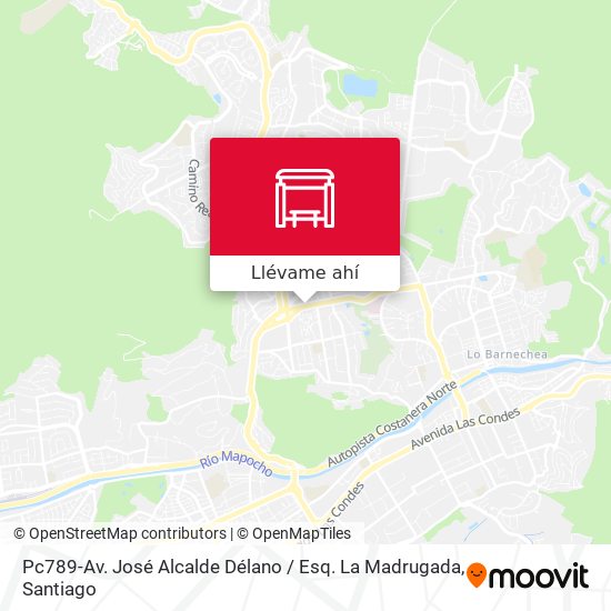 Mapa de Pc789-Av. José Alcalde Délano / Esq. La Madrugada