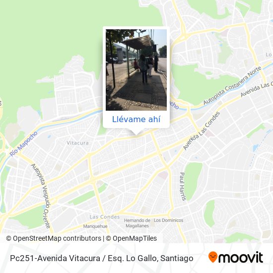 Mapa de Pc251-Avenida Vitacura / Esq. Lo Gallo