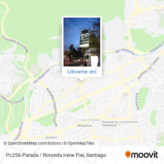 Mapa de Pc256-Parada / Rotonda Irene Frei