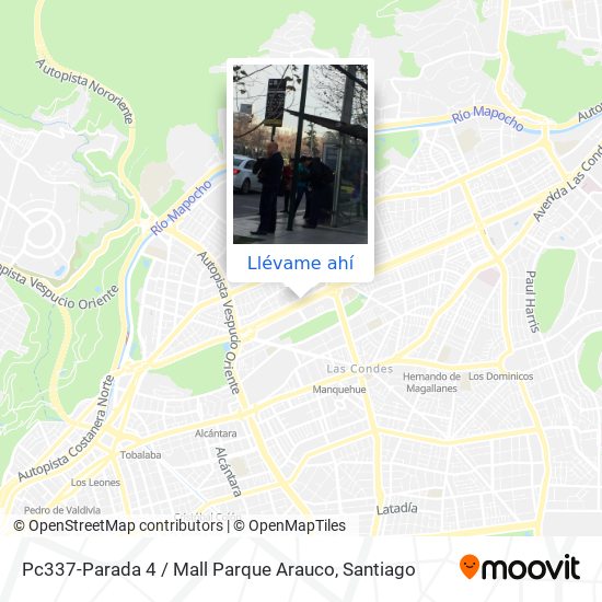 Mapa de Pc337-Parada 4 / Mall Parque Arauco