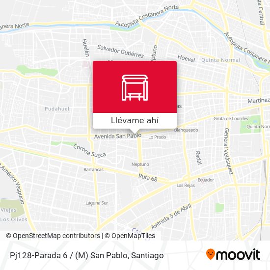 Mapa de Pj128-Parada 6 / (M) San Pablo