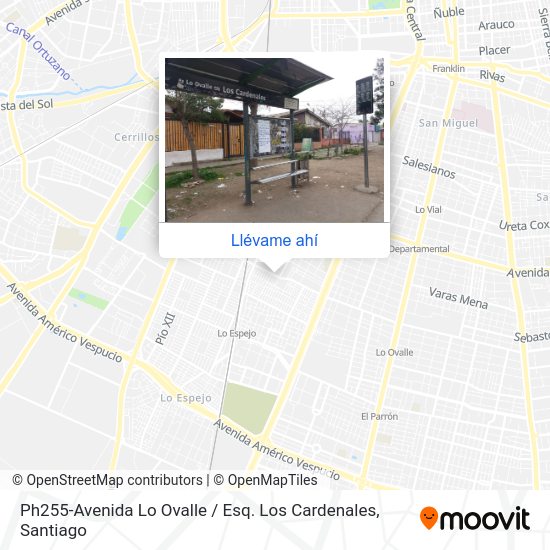 Cómo llegar a Ph255-Avenida Lo Ovalle / Esq. Los Cardenales en Santiago en Micro o Metro? Cómo llegar a Ph255-Avenida Lo Ovalle / Esq. Los Cardenales en Santiago en Micro o Metro?