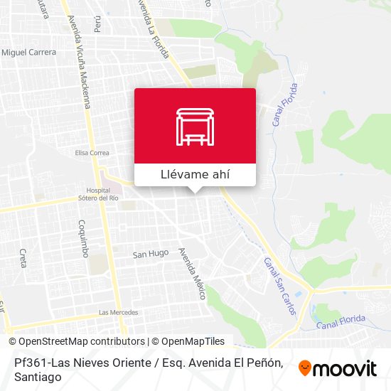 Mapa de Pf361-Las Nieves Oriente / Esq. Avenida El Peñón
