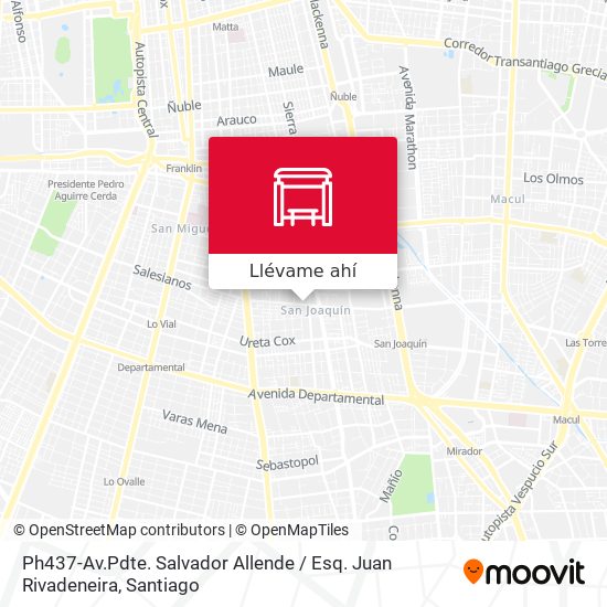 Mapa de Ph437-Av.Pdte. Salvador Allende / Esq. Juan Rivadeneira