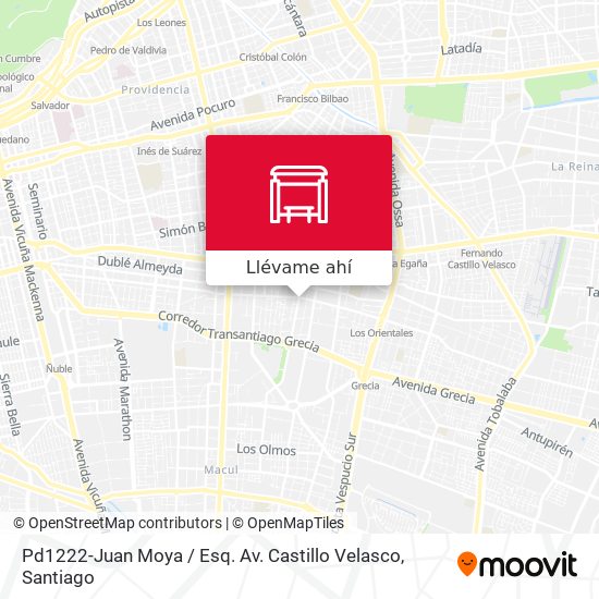 Mapa de Pd1222-Juan Moya / Esq. Av. Castillo Velasco