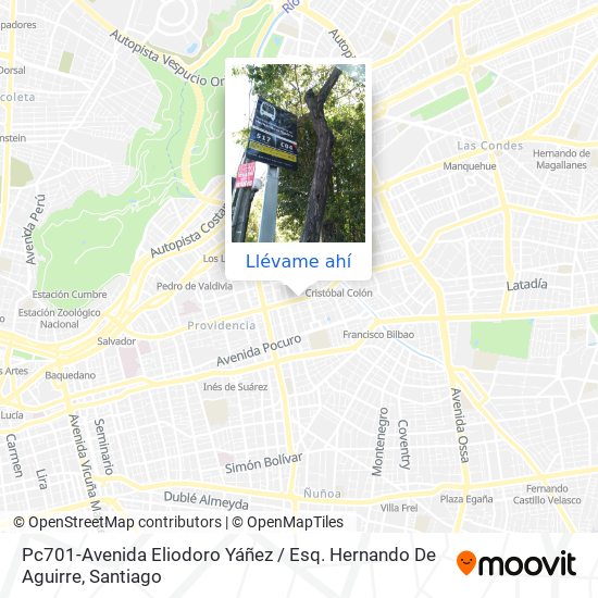 Mapa de Pc701-Avenida Eliodoro Yáñez / Esq. Hernando De Aguirre