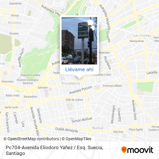 Mapa de Pc704-Avenida Eliodoro Yáñez / Esq. Suecia