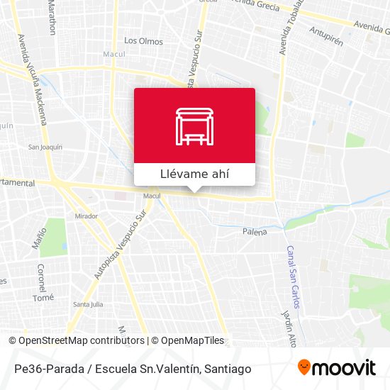 Mapa de Pe36-Parada / Escuela Sn.Valentín