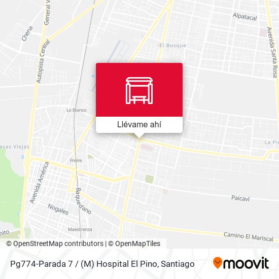 Mapa de Pg774-Parada 7 / (M) Hospital El Pino