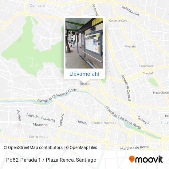 Mapa de Pb82-Parada 1 / Plaza Renca