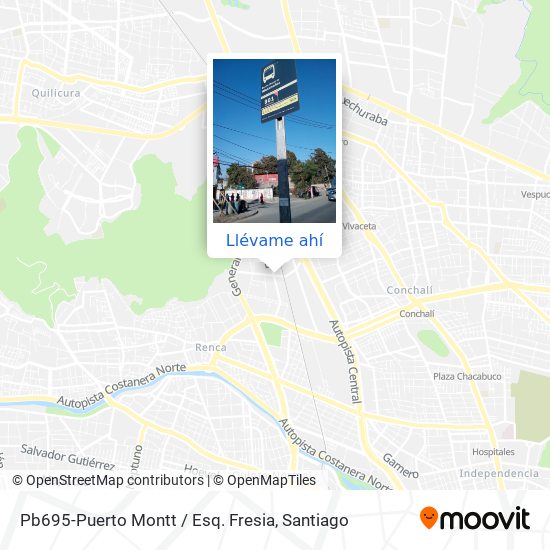 Mapa de Pb695-Puerto Montt / Esq. Fresia