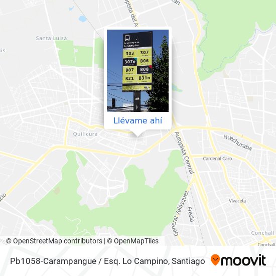 Mapa de Pb1058-Carampangue / Esq. Lo Campino